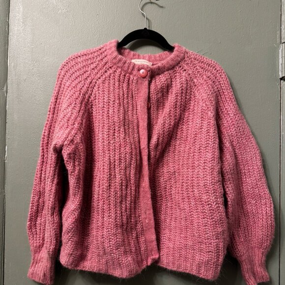 Sezane Emile Pink Cardigan Sweater - Picture 5 of 9